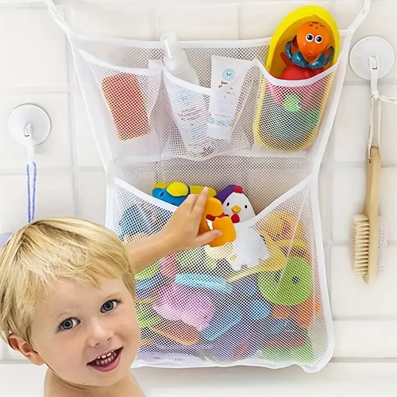 Home Bathroom Organizer - Детские игрушки для душа, белая сетка