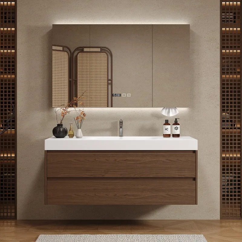 Home Bathroom Vanity Combo - Деревянные перегородки, шкаф для ванной комнаты,