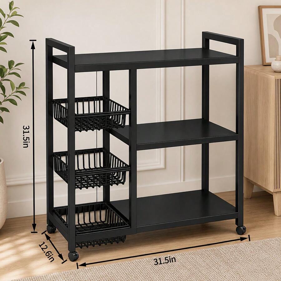 Home Edit Bathroom Storage - 1 шт. мобильная стойка для хранения,