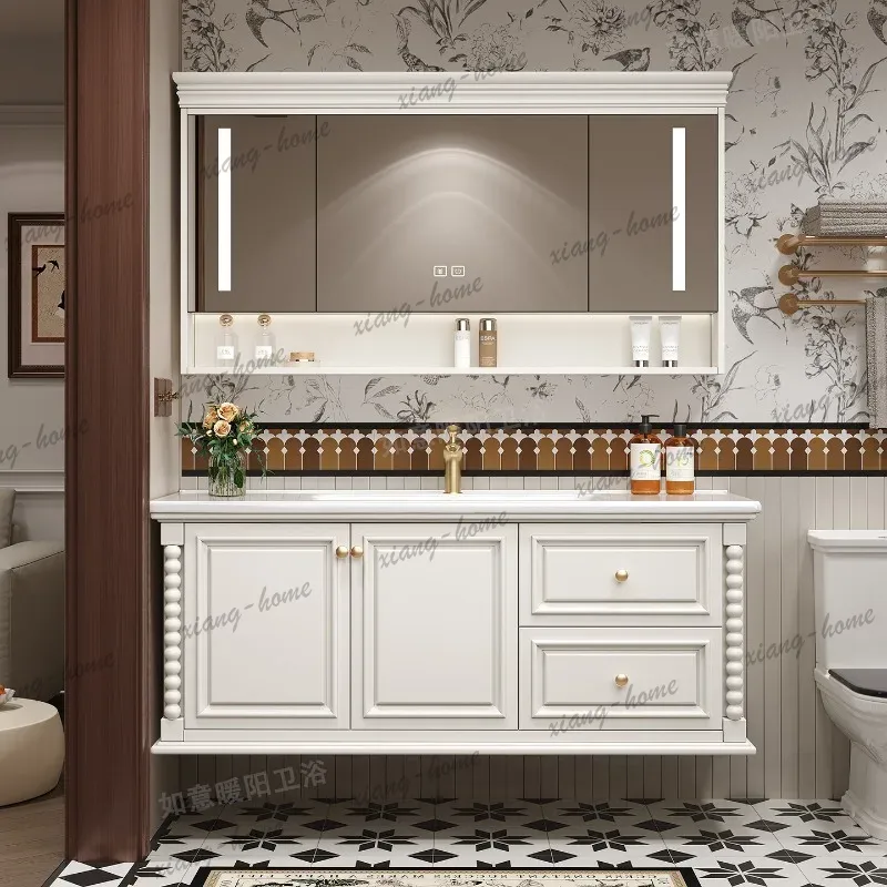 Деревянный небольшой шкафчик д – обзор и цена Home Bathroom Vanity Combo