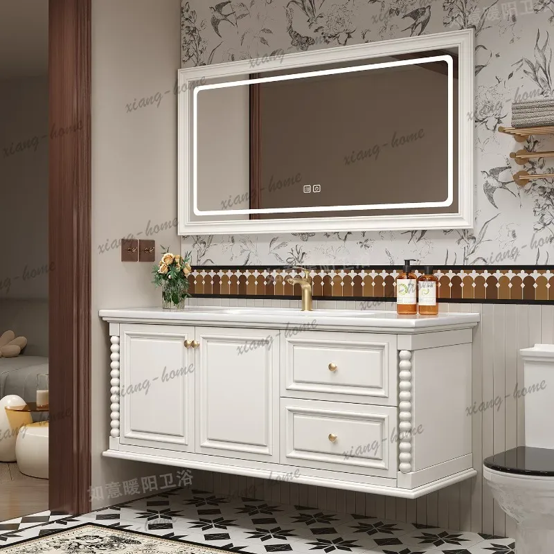 Деревянный небольшой шкафчик д – обзор и цена Home Bathroom Vanity Combo