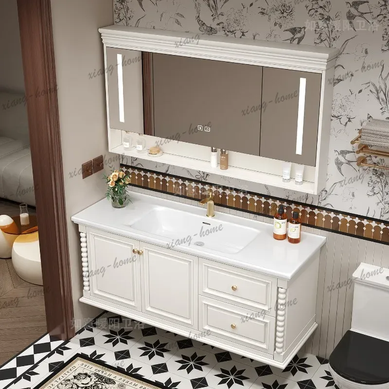 Деревянный небольшой шкафчик д – обзор и цена Home Bathroom Vanity Combo