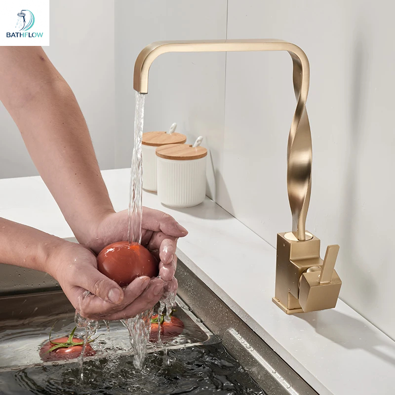Золотой смеситель для раковины – обзор и цена Basin Mixer Tap